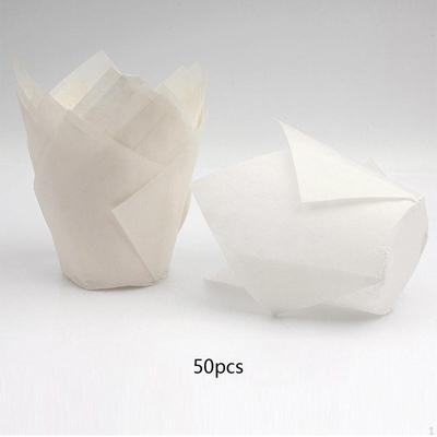 50 Pieces Cupcake Liners, Wrapper, Greaseproof Muffin Baking Liners Holders for Wedding,