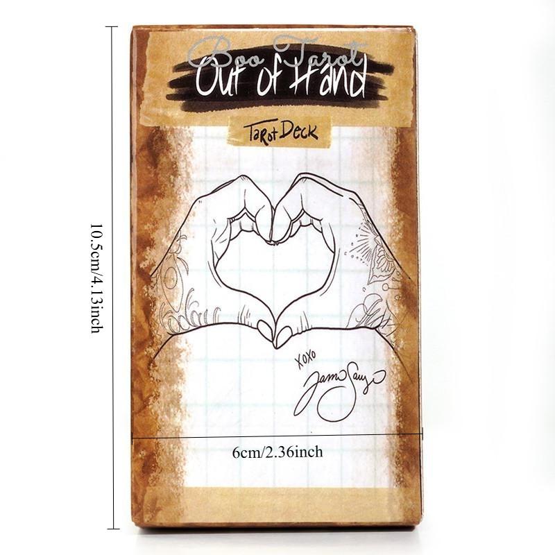 Out of Hand Tarot Deck 78pcs Card Deck Travel Version Pocket Size Designed for All Levels of Enthusiasts