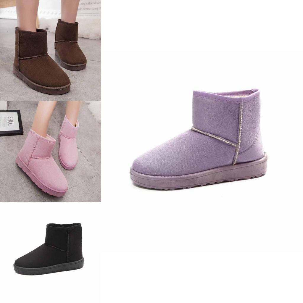 Premium Quality Women's Winter Snow Boots Featuring Plush Thicken Lining And Anti-skid Soles
