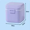 Travel Double Layer Braces Box Draining Mini Orthodontic Retainer Case Portable Denture Storage Box