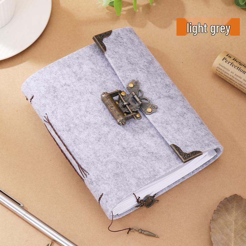 Ancient Style Kraft Paper Sketch & Password-Protected Notebook