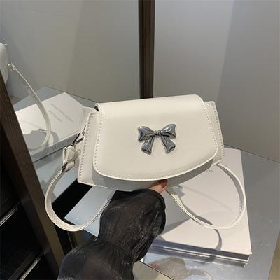Underarm Bag Women's 2025 Autumn New Trendy High-value Fashion Versatile Shoulder Messenger Bag Bow Saddle Bag