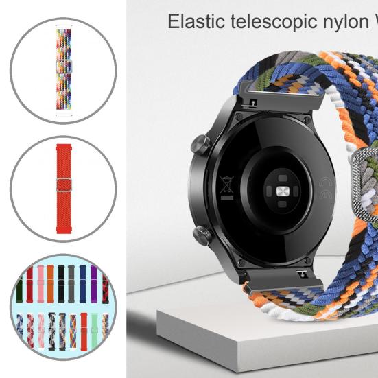 

Стильный легкий нейлоновый плетеный ремешок для часов 20 мм / 22 мм нейлон плетеный ремешок для часов