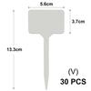 Tall White Tee Tags for Garden Plants Potted Waterproof Anti-UV T Labels Greenhouse Flower Vegetables Herb Markers Sign Stakes