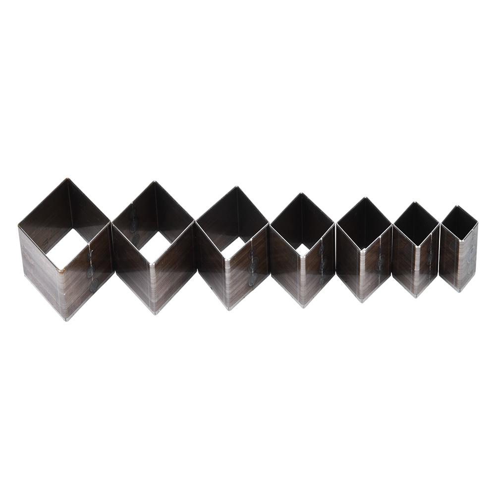 

7Pcs 20 50mm Leather Diamond Shape Cutting Mold Die For Leather Cutter Leather Crafts