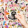 56 Cute Kitten Graffiti Stickers, Various Animal Suitcases, Handbooks, Notebooks, Decorative Stickers