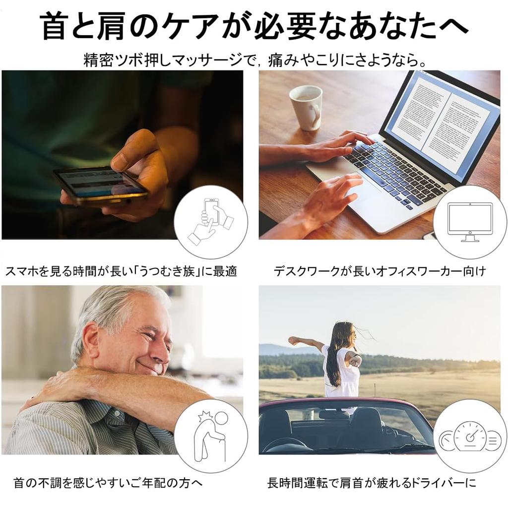 DONGFANGB Neck Relieves Stiff Shoulders and Healthy for Home and Office Perfect Gift for and Day Massager, Neck, Acupressure, Use, Birthdays, Father's