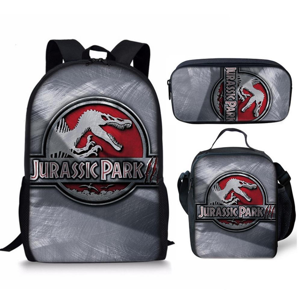 Jurassic Park Trendy Backpack European and American Retro Schoolbag Fourth Grade Bag Dinosaur Backpack