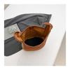 Women Large Capacity Lamb Wool Furry Bucket Shoulder Crossbody Daily Tote Bag