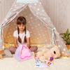 Doll Camping Set for 30cm Dolls Includes 2 Food Daily Necessities Sleeping Tent Dog and 2 Pairs of Shoes - Outfits, 14-Piece Set, 8-Piece Set, Mirror,