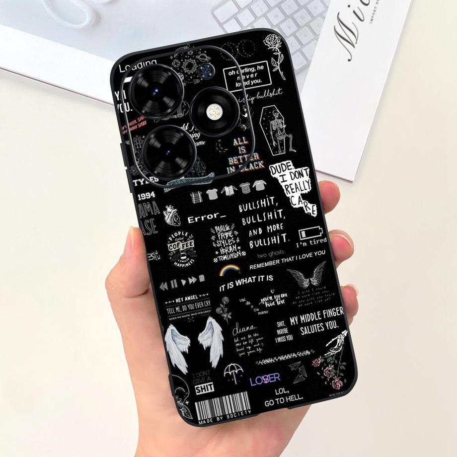 For Tecno Spark GO 2024 Case Spark 20C Spark20 Pop 8 Para Shell Silicone Soft TPU Bumper Cartoon Cool Cute Style Pattern Capas
