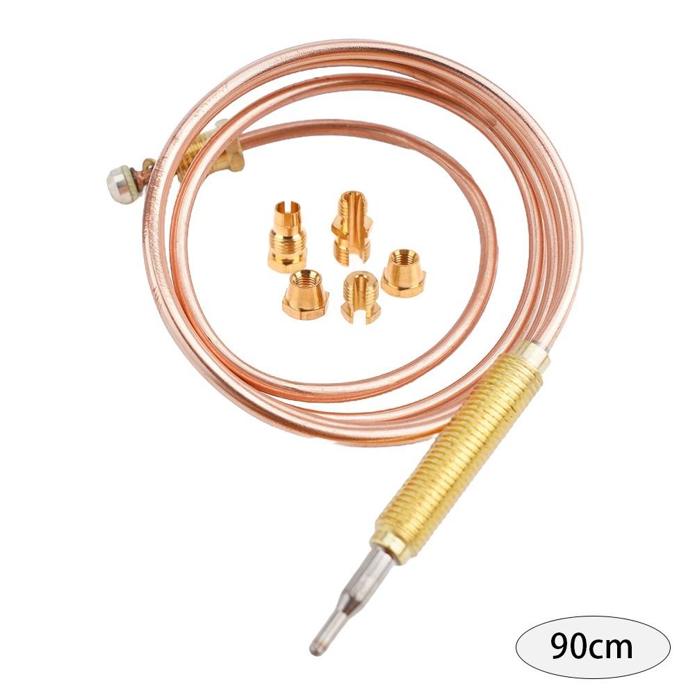1Set M6 Thermocouple Replacement Set Universal Thread Gas Valve Induction Line Gas Stove Probe 60/90/120/150cm
