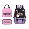 School Season Student Schoolbag Digital Printing Polyester Backpack Cartoon Satchel Pencil Case