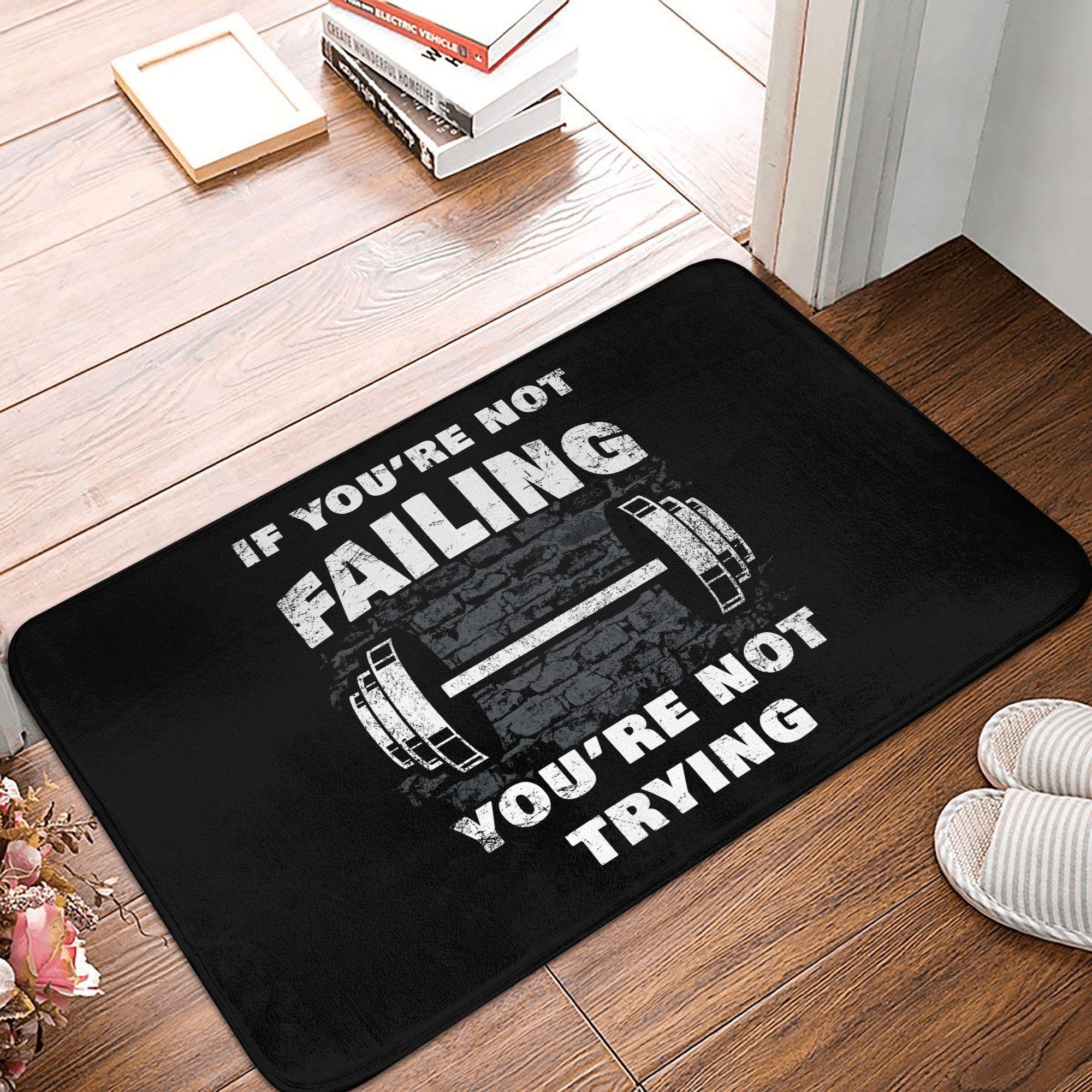 

Fitness Club Welcome Doormat Anti-Slip Bathroom Kitchen Mat Toilet Floor Door Entrance Carpet Rug 40cmx60cm