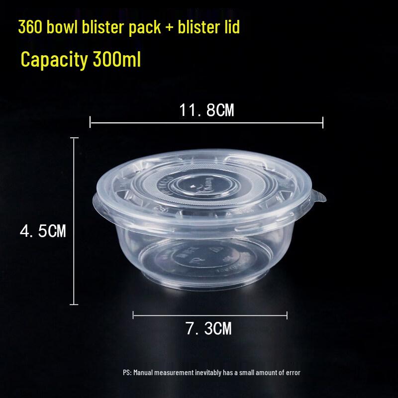 Yuzhuxun Disposable Plastic Takeaway Bowls with Lids