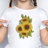 PET Plastic Drawing Painting Stencils Templates Sets, Sunflower Pattern, 29.7x21cm, 6 Sheets/set