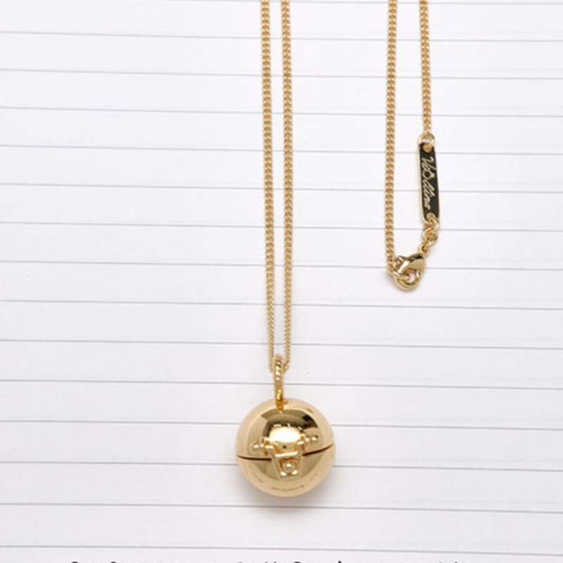 

віоліна Ре:Фірмове намисто з підвіскою-кулькою_Золото gold