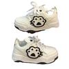 Cute cat claw bread shoes women's 2025 autumn new fashion sports versatile thick baseplate shoes casual white shoes