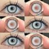 Eyeshare Heiß verkaufende 2 Stück farbige Kontaktlinsen grüne Augenlinsen jährlich Cosplay blaues Make-up Cosplay Anime-Accessoires Helloween-Linsen