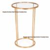 Gold & Iron Electroplated Round Flower Stand for Weddings & Home Decorations