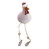 Big-eyed Chicken Creative Statue Craft Handicraft Long Feet Creative Sculptures Waterproof Perfect Gifts for Outdoor Indoor Yard