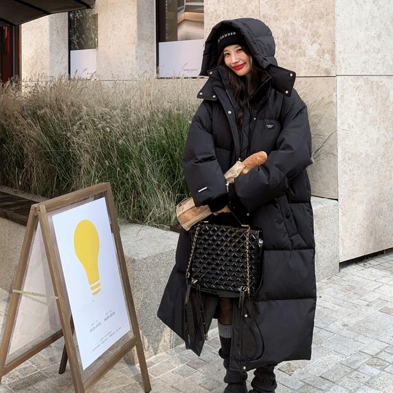 Thickened Long Cotton Jacket for Winter Couple, College Students, Over-the-knee Coat - Lovers' Choice