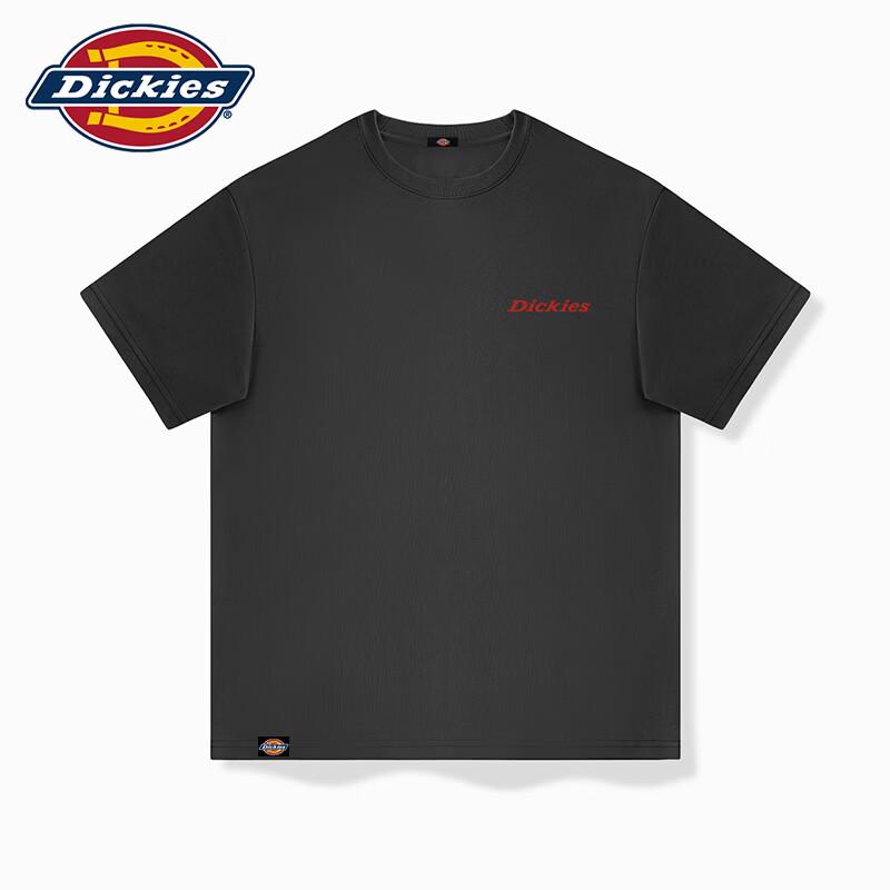 Dickies Men's American Retro Red Logo Print T-Shirt