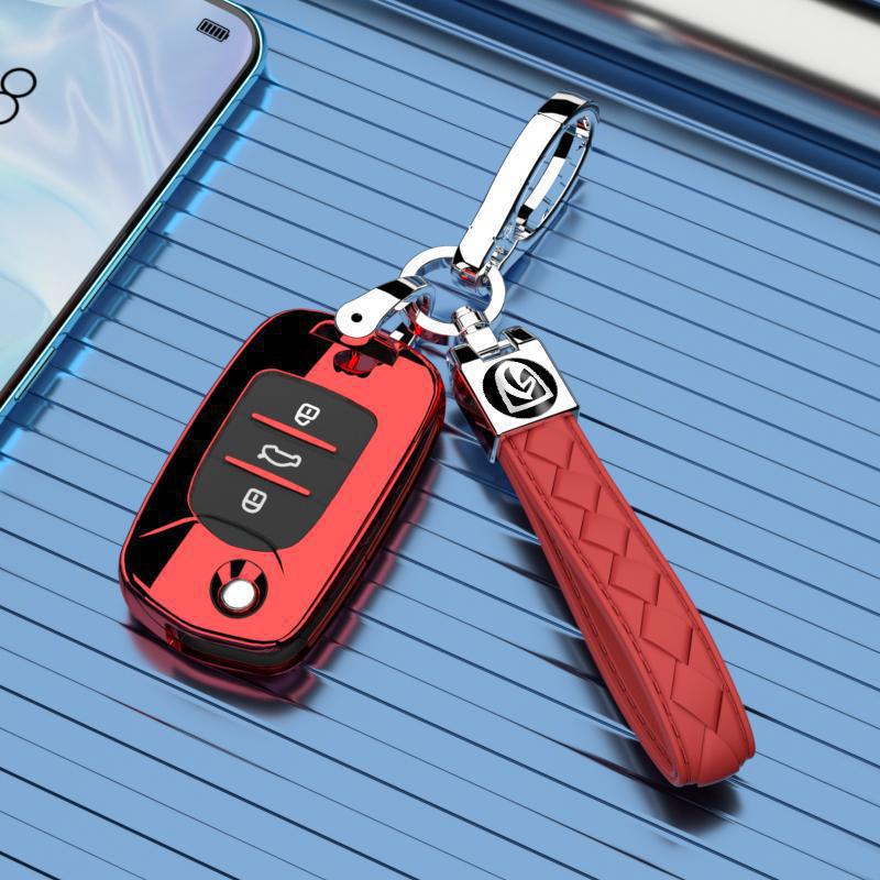 Baojun 610 Key Case: Premium Unisex Car Buckle Folding Remote Protective Shell for Model 14
