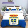 Real Oviedo Pattern Bedding,Quilt Set Quilt Cover Pillowcase Home Birthday Gift (1 * duvet cover + 2 * pillowcase, without core)