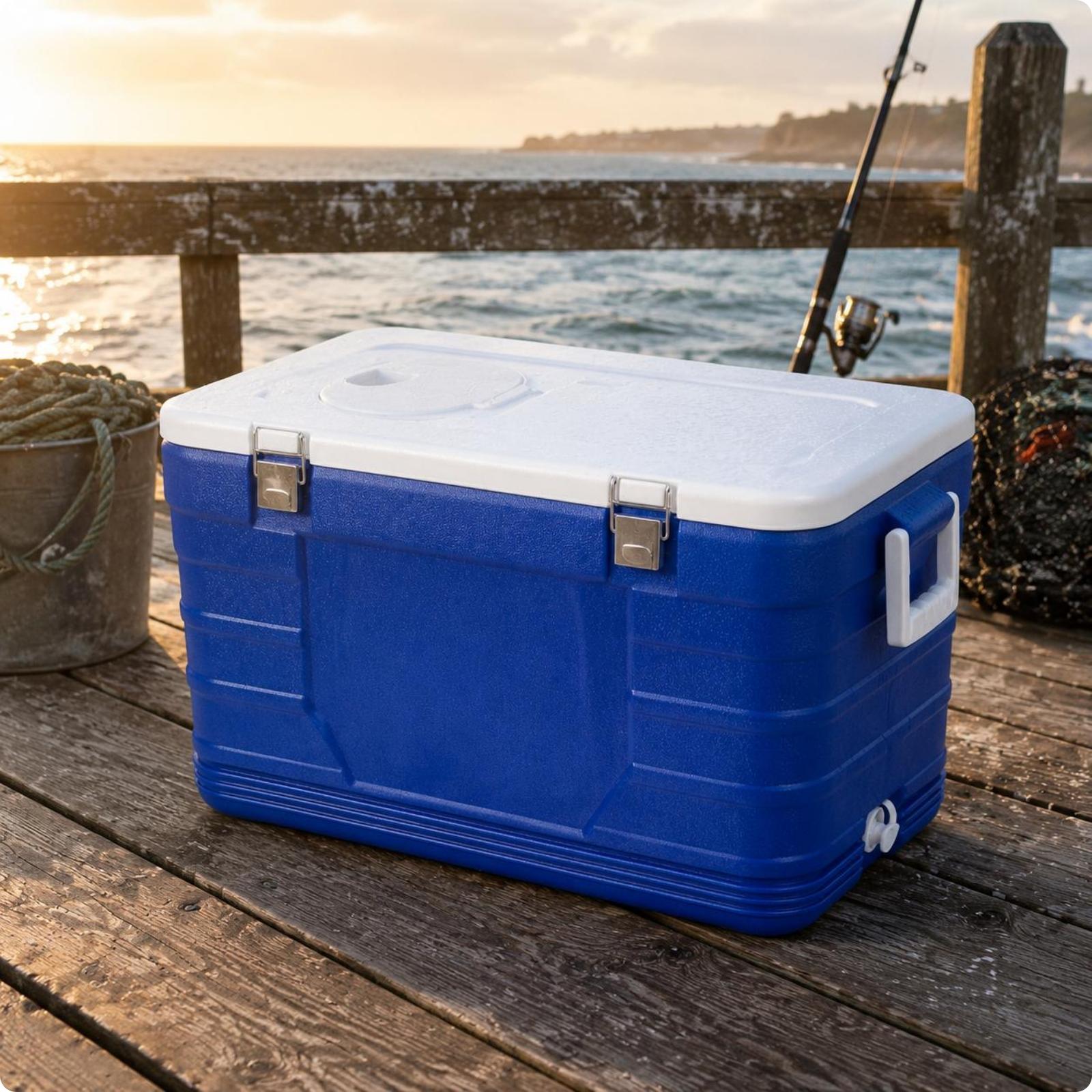 Plastic Cooler Box Top-Opening Hard-Sided Cooler