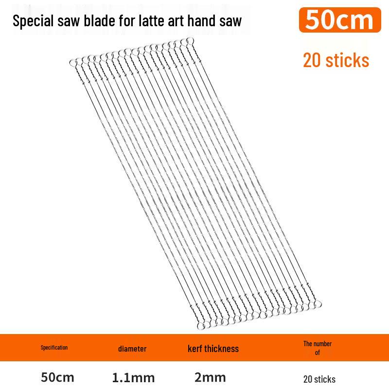 300mm Fine Tooth Steel Fret Saw Blade for DIY Woodworking & Small Curves