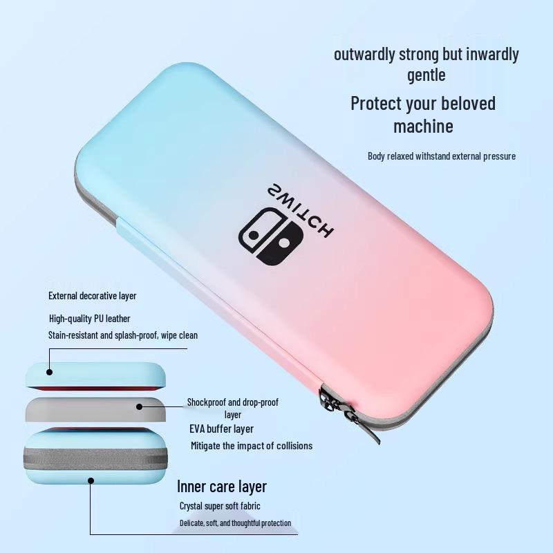 Switch OLED Protective Hard Shell Storage Case for Console and Accessories