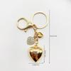 Sweet Cool Wind Big and Small Peach Heart Keychain Y2k Niche Diamonds Love Bag Pendant Decoration Accessories for Women