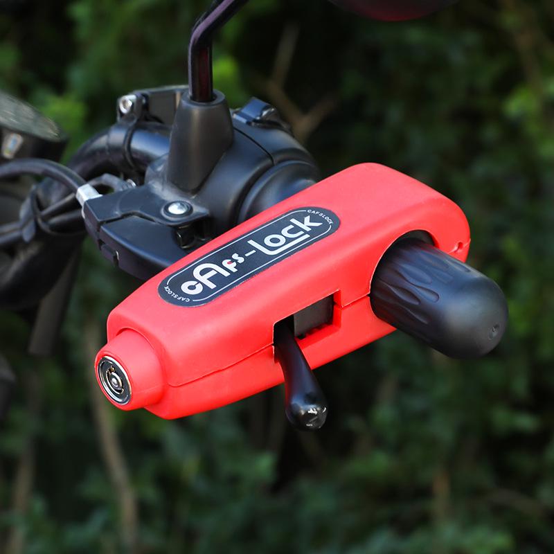 Electric Vehicle Alarm Handlebar Lock: Motorcycle & Bicycle Anti-Theft Brake and Throttle Lock
