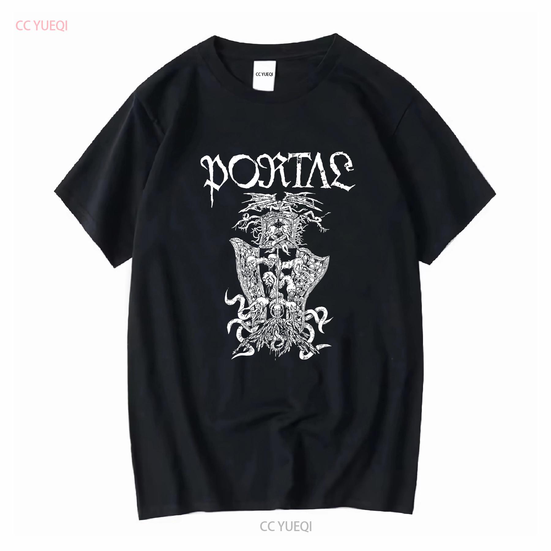 

Vintage Portal Tempus Fugit Double Sided Band T Shirt Death Metal Adult Small S long or short sleeves vintage Washed Unisex 4XL