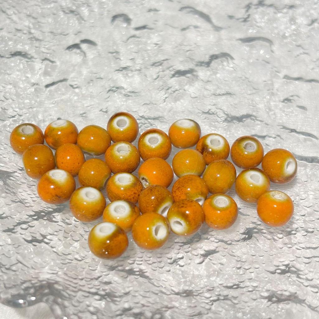 Colorful Jingdezhen Flambe Glaze Ceramic Beads for DIY Bracelets and Hand Strings