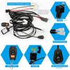 LED Lights Bar Wire Harness Kit With Remote Control 1Leads DC12V 40A Fuse Relay 3.5M/11.5FT 14AWG Wiring Harness Fit For LED Work Lights Driving Fog