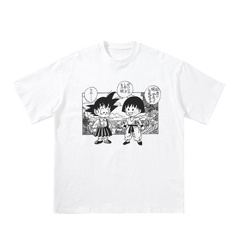 Japanese Anime Seven Heroes of Dragon Ball Little Goku Sakurachan Shortsleeved Base Layer Tshirt S