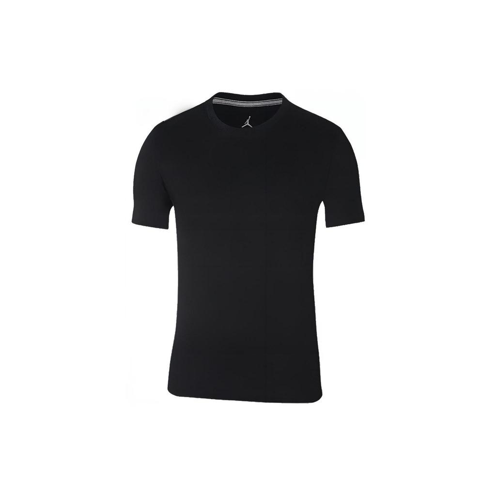 Jordan T Shirts Men's Black Crew Neck Moderate Straight Fit CD2607-010