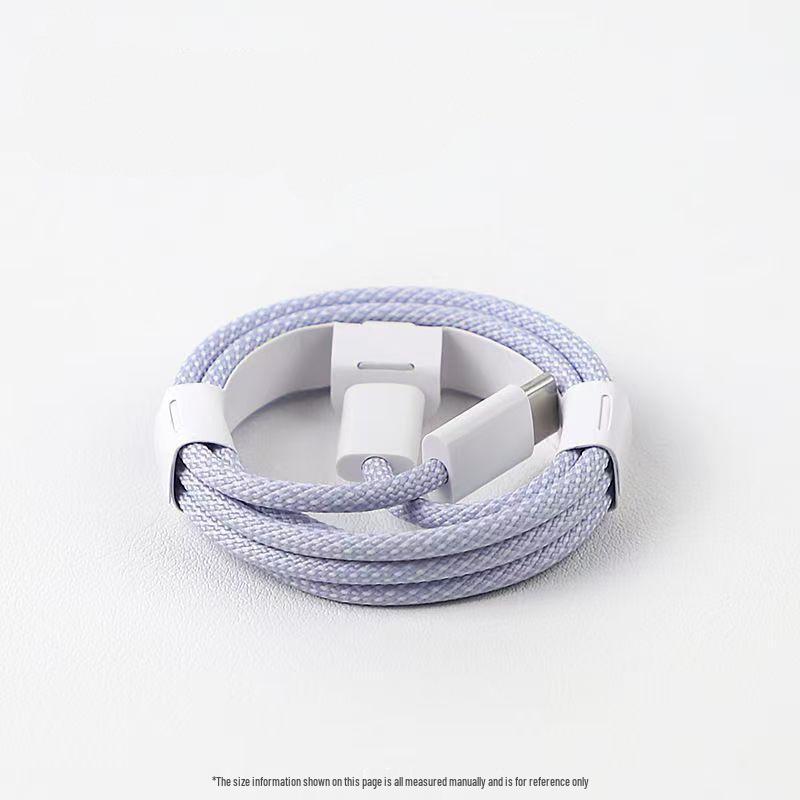 Apple iPhone 15/16 Braided PD60W Fast Charging Cable, Type-C for Huawei/Xiaomi.