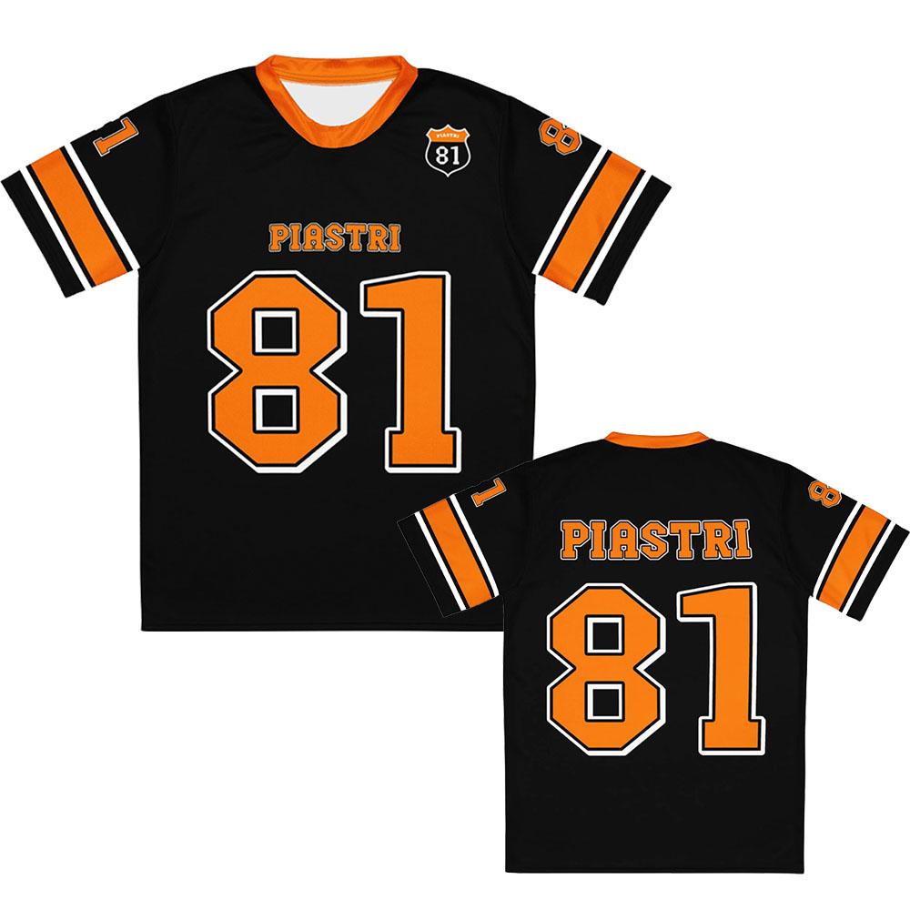 Oscar Numero 81 PIASTRI Magliette a Canotta Unisex Streetwear Larghe Casual Hip Hop T-shirt Manica Corta Abbigliamento Camicie