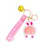 Adorable Bunny Silicone Keychain Charming Bag Decoration For Couples And Kids