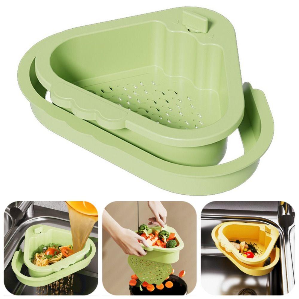 2 In 1 Kitchen Garbage Filter Creative Automatic Dumping Filter Basket  Household