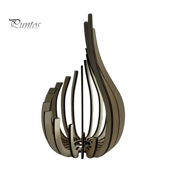 Cozy Home Candle Decor Wooden Holder Modern Minimalist Style Candlestick Tea Light Handcrafted Pillar Warm Glow Stand for Dining Table Fireplace Shelf