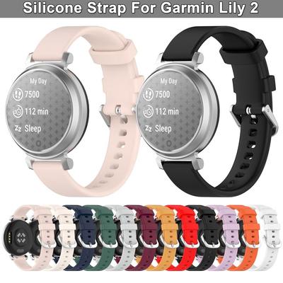 Vervangende polsband horlogeband armband zachte siliconen band voor Garmin Lily 2