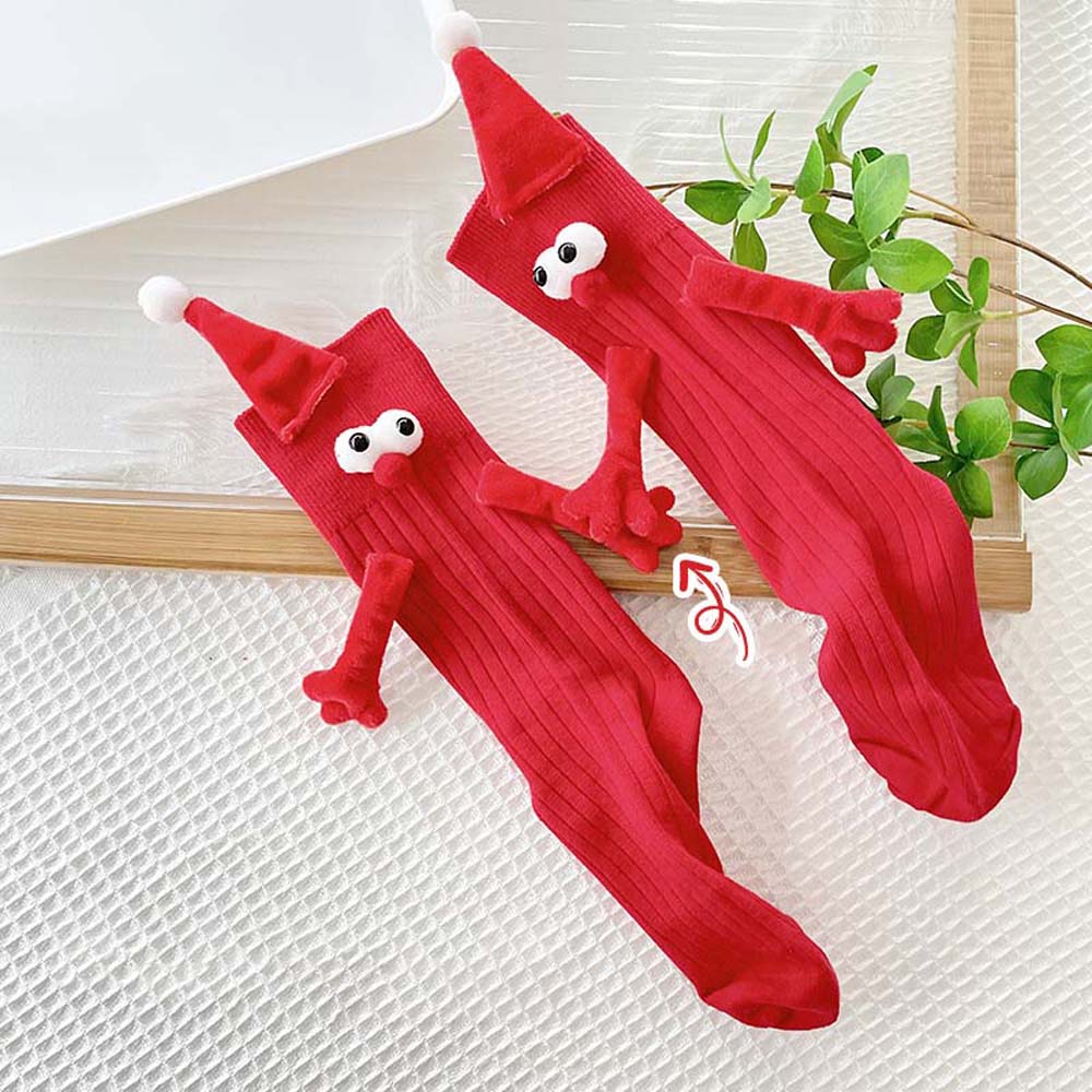 New Year Gifts Long Tube Hose Socks Breathable Cartoon Xmas Socks  Streetwear