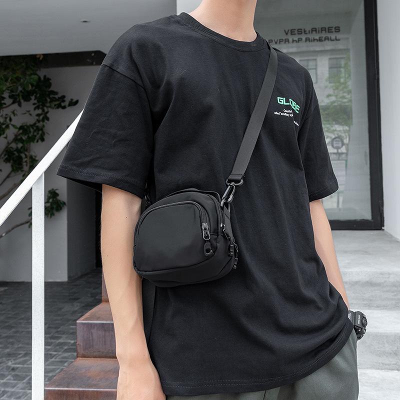 Men's One Shoulder Crossbody Bag, Lightweight and Trendy Brand, Casual Men's Bag, Small Bag, Portable Sports Backpack, Mini Phone Bag