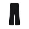 White Classic Fashion Simple Basic Solid Color Retro Daily Versatile Casual Flared Knit Sports Pants Women Bottoms Black F61W613603FBK