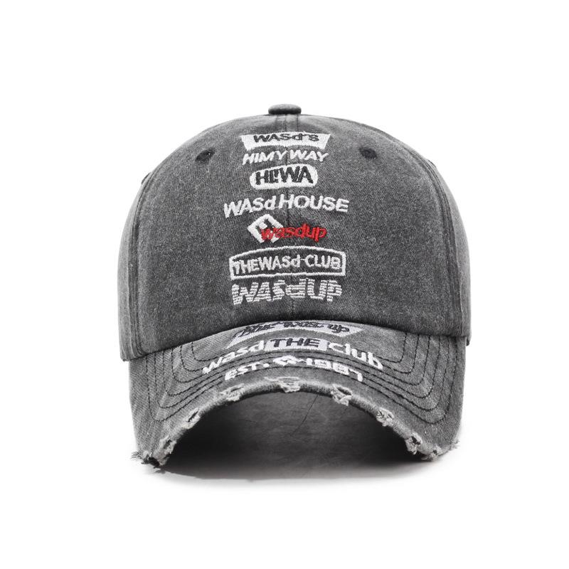 Vintage Cap Men  Letter Embroidery Baseball Cap Women Hole Cap