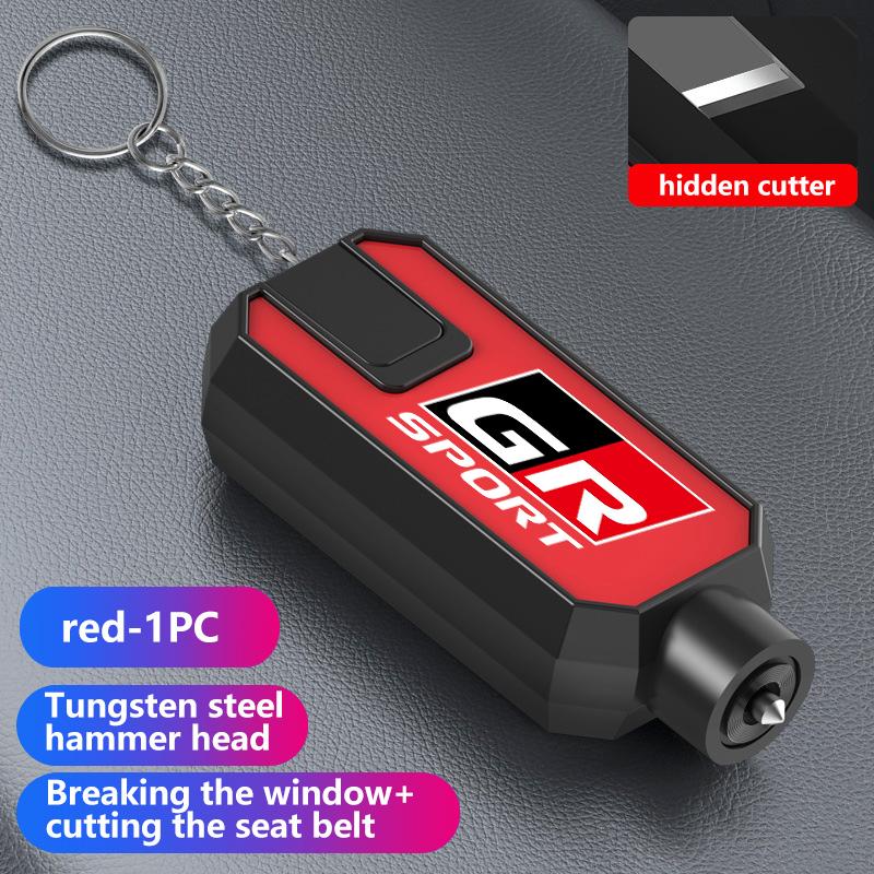 

For Toyota Car Mini Safety Hammer Auto Seat Belt Cutter Life-Saving Emergency Window Breaker GR Sport Camry Prius Auris Crown